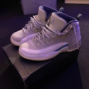 Jordan 12 Grey University Blue